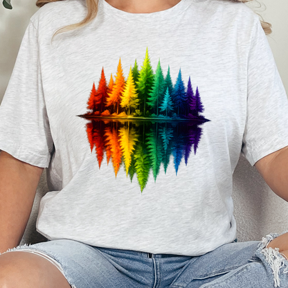 Rainbow Trees Graphic Tee