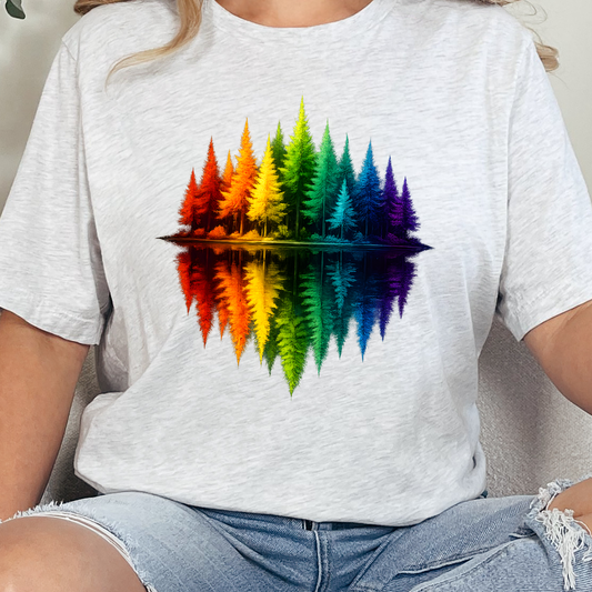 Rainbow Trees Graphic Tee