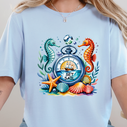 Nautical Compass Graphic Tee