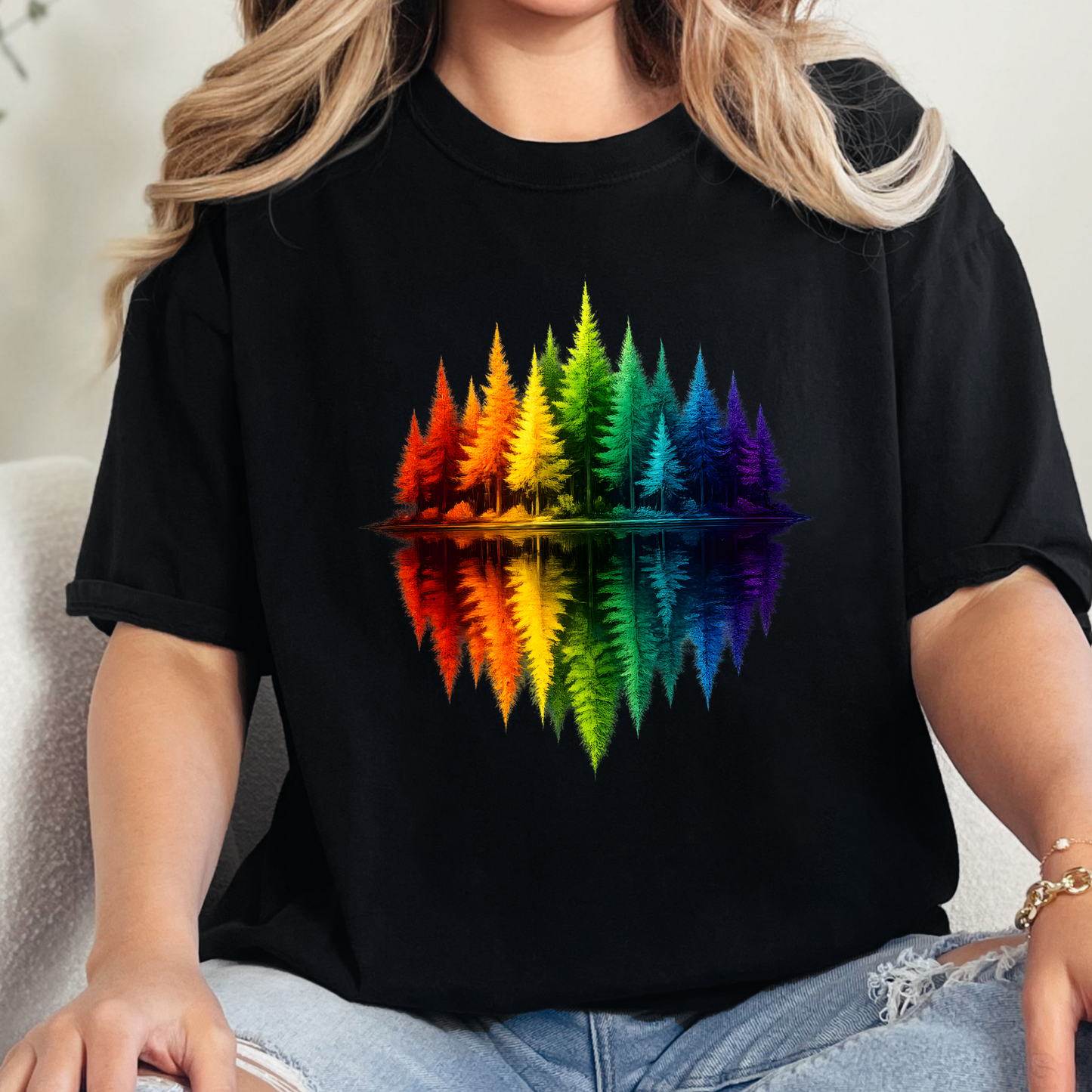 Rainbow Trees Graphic Tee