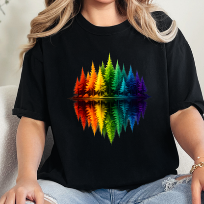 Rainbow Trees Graphic Tee