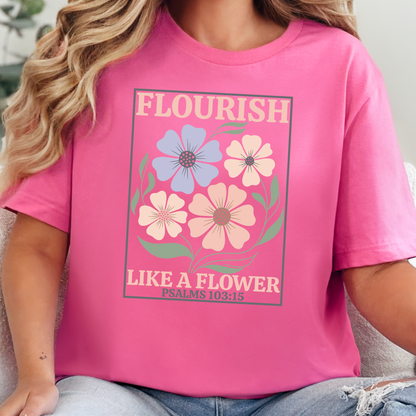 Flourish Like a Flower Graphic Tee